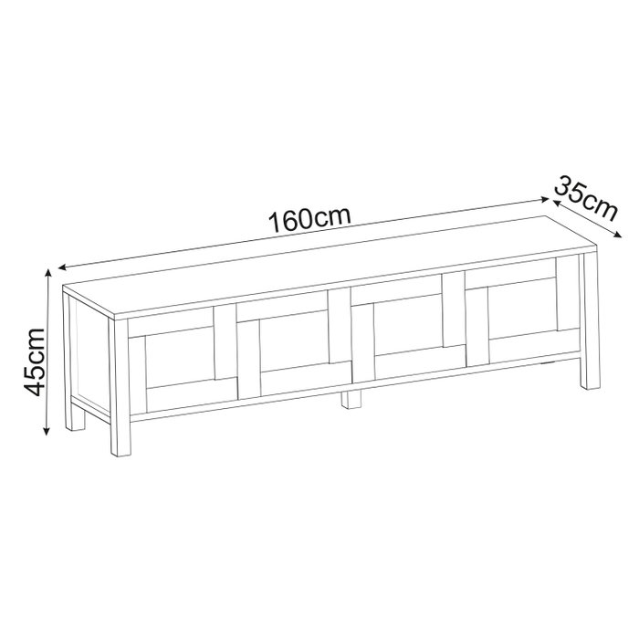 Hanah Home Soporte para TV Vachel - Blanco